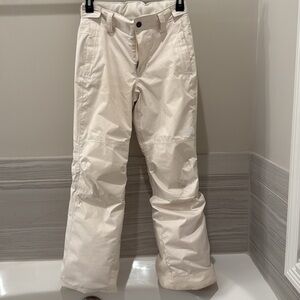 The North Face Girls Ski Pants, Cream Color, size 12/large